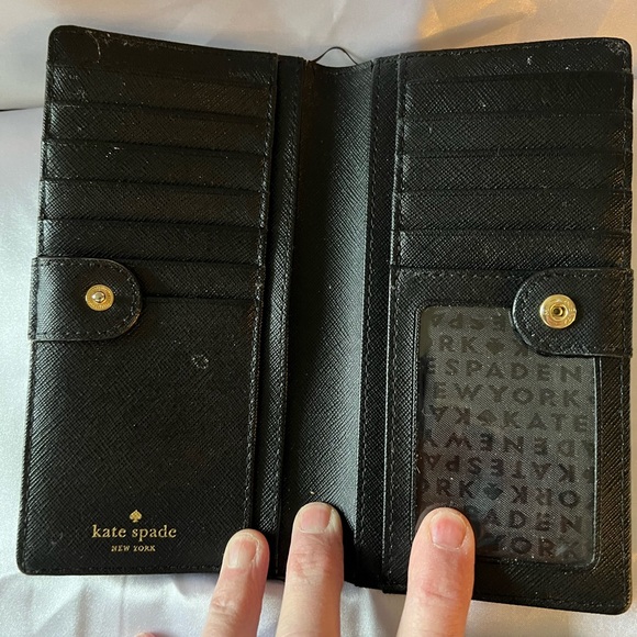 Kate Spade Black and Navy Wallet Set of Two wallets NWOT. Never used. Brand new. - Picture 4 of 5